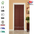 18 in. x 80 in. 3 in. Louver/Panel Cherry Composite Interior Bi-fold Door